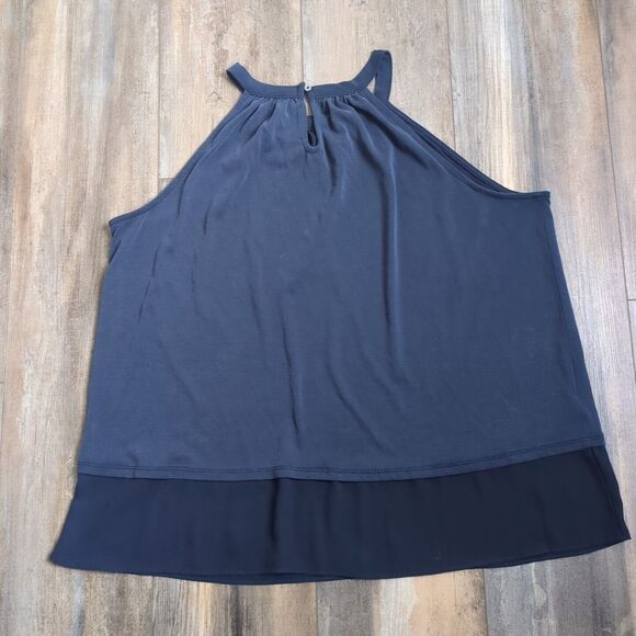 Loft Blue Halter Tank Top LOFT Size Medium - Picture 5 of 6